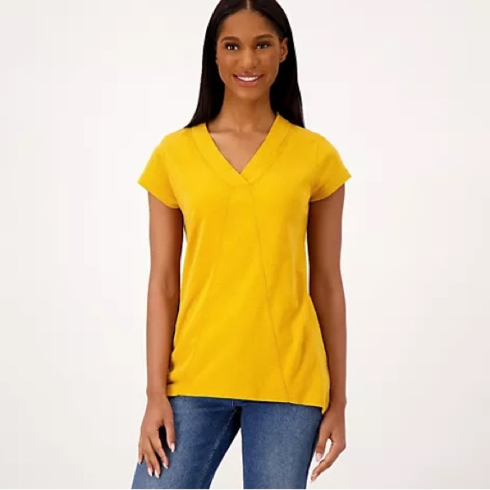 Gold Tunic Cotton Slub Tee
